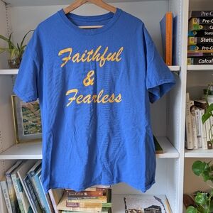 Vintage Faithful And Fearless Graphic Tee Shirt Size Large Indie Hipster